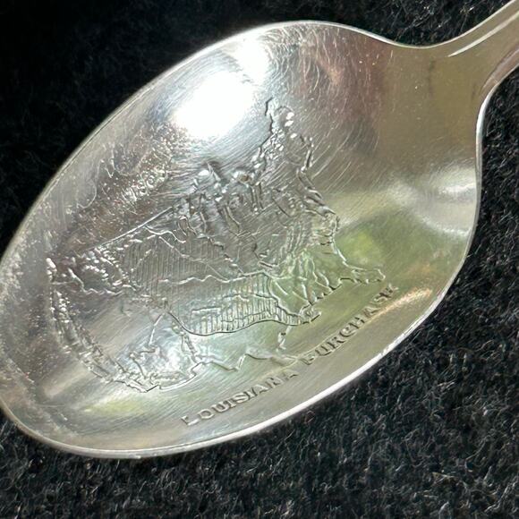 Vintage Statesman Silverplate Spoons – Washington, Jefferson, Adams, Set of 3 - Picture 8 of 12